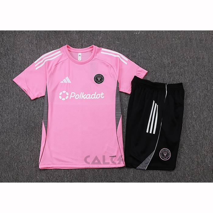 Tuta da Track Inter Miami Manica Corta 2025-2026 Rosa - Pantaloncini
